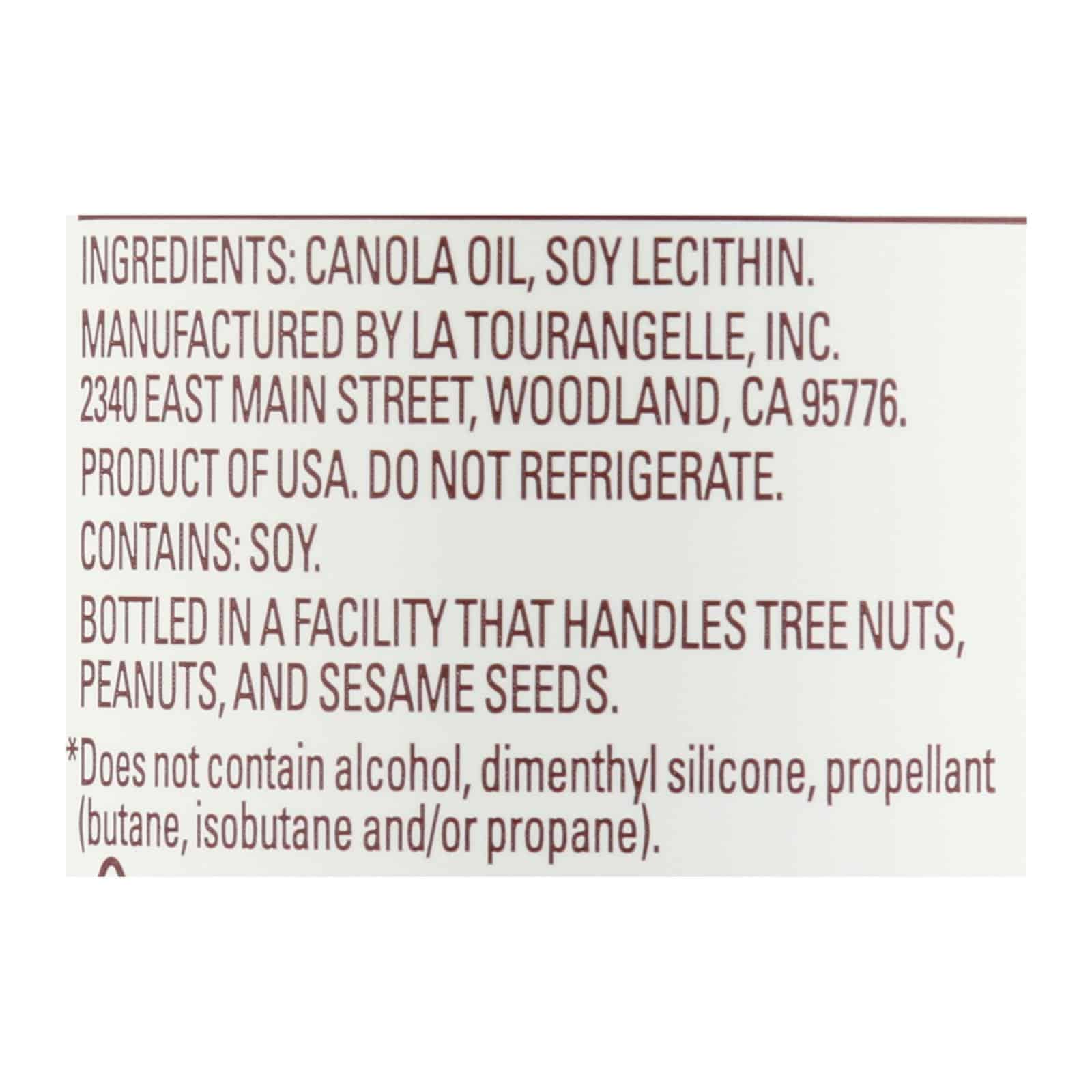La Tourangelle - Oil All Purp Baking Spray - Case of 6-5 FZ - Image 2