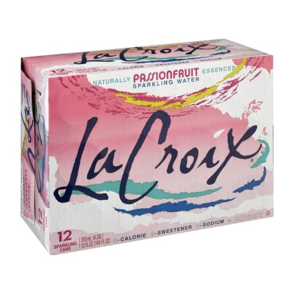 Lacroix Sparkling Water - Passionfruit - Case of 2 - 12/12 fl oz - Image 3