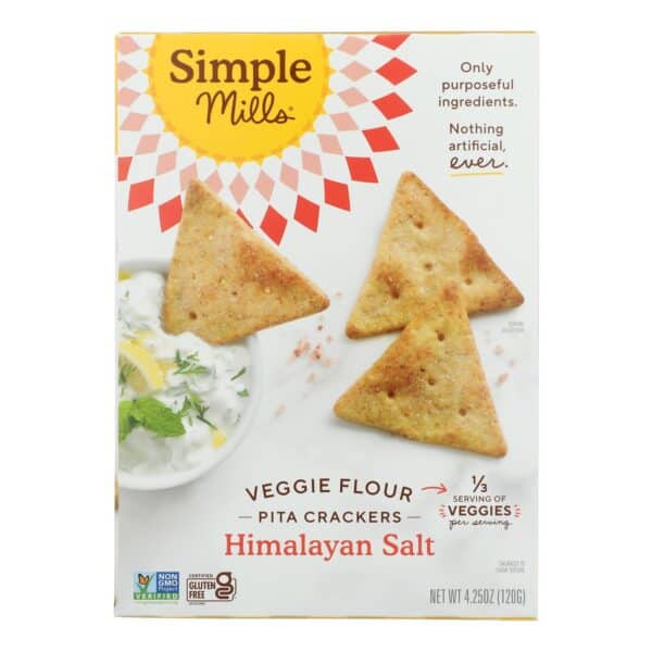 Simple Mills - Crckr Pita Himlyn Sea Salt - Case of 6-4.25 OZ - Image 3