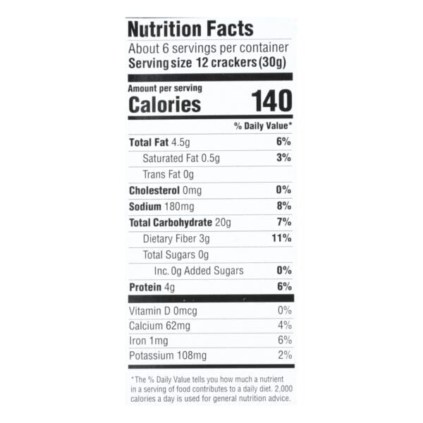 Mary's Gone Crackers Black Pepper Crackers  - Case of 6 - 6.5 OZ - Image 2