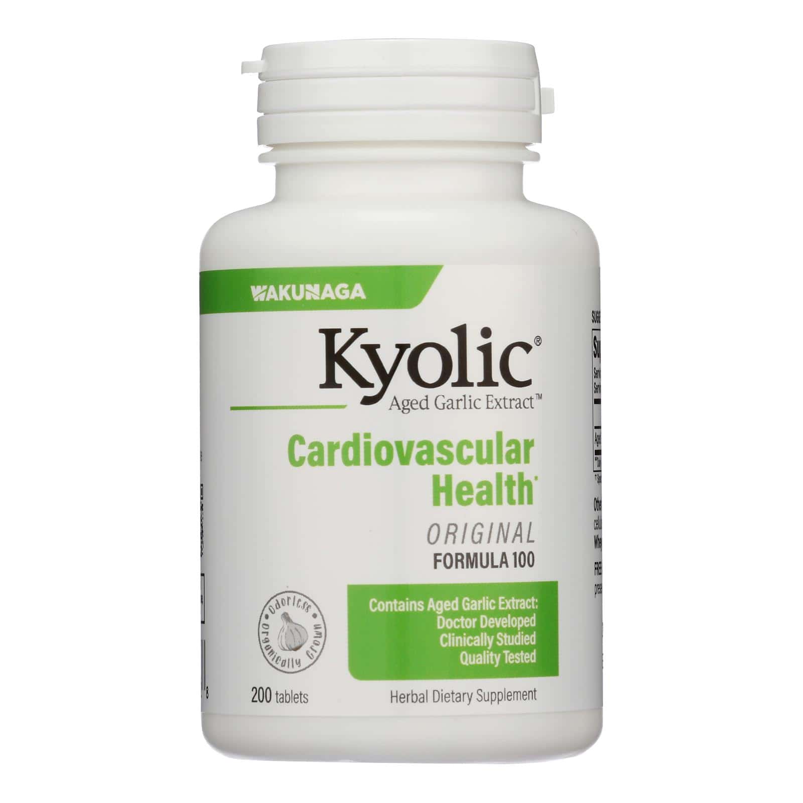 Kyolic - Aged Garlic Extract Hi-Po Cardiovascular Original Formula 100 - 200 Tablets - Image 2