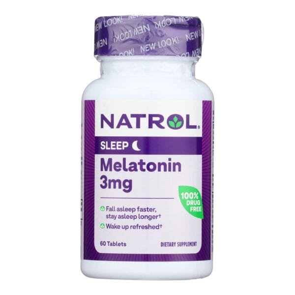 Natrol Melatonin - 3 mg - 60 Tablets - Image 2