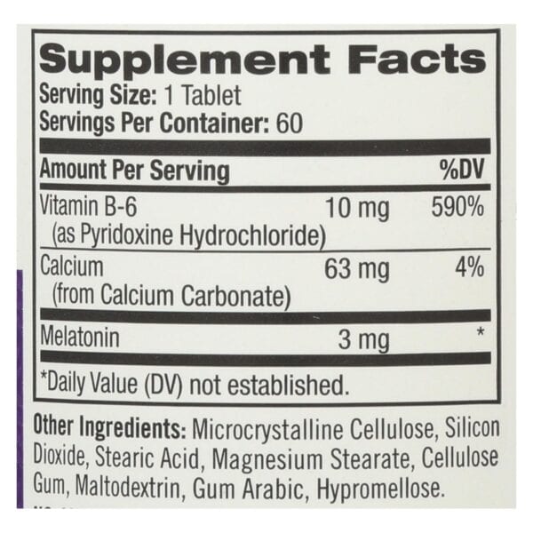 Natrol Melatonin - 3 mg - 60 Tablets - Image 3