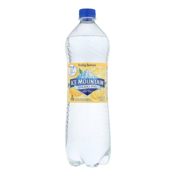Ice Mountain - Sparkling Water - Lively Lemon - Case of 12 - 33.8 fl oz. - Image 2