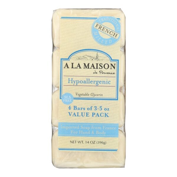 A La Maison - Bar Soap - Unscented Value Pack - 3.5 oz Each / Pack of 4 - Image 2