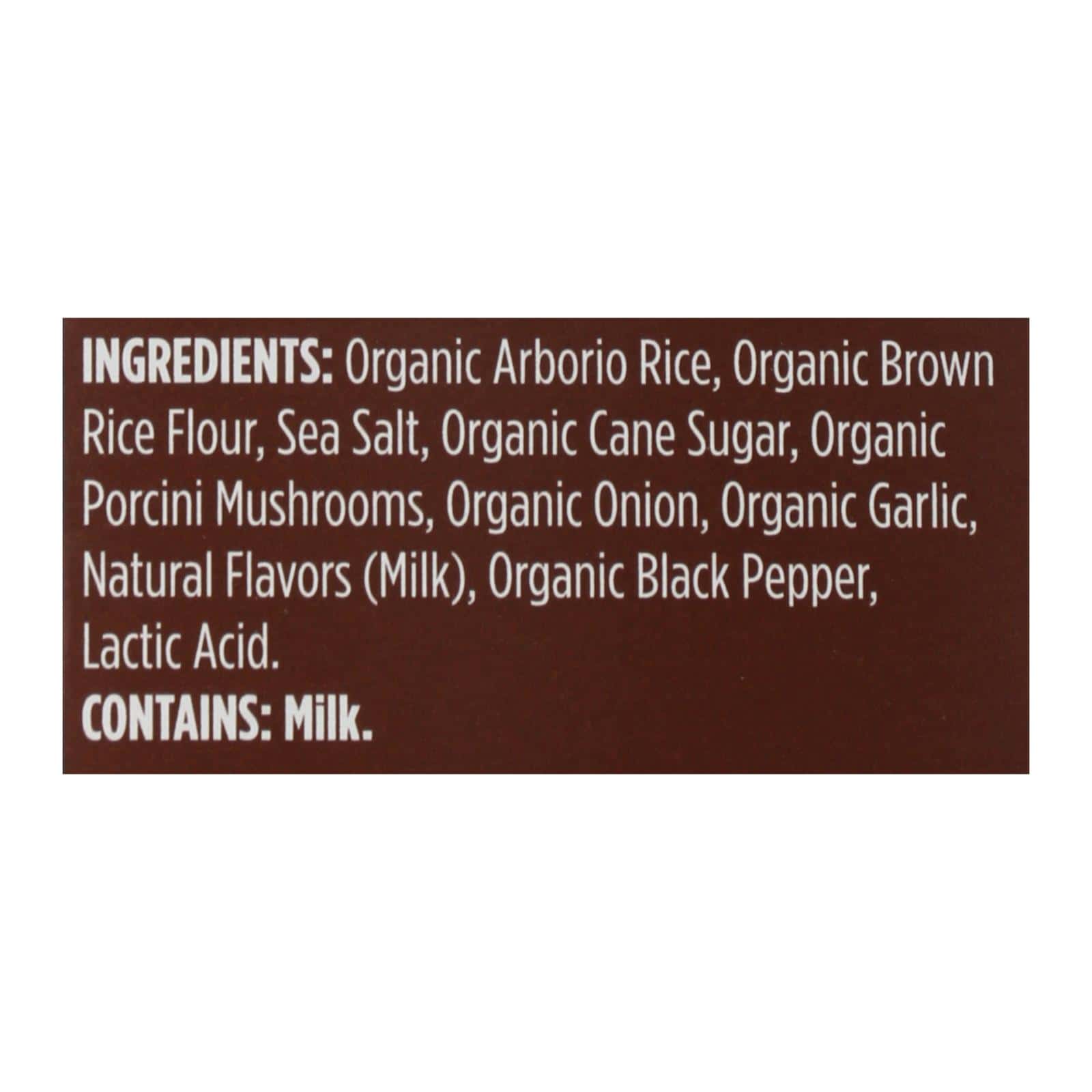 Lundberg Family Farms Risotto Porcini Mushroom - Case of 6 - 5.9 oz.