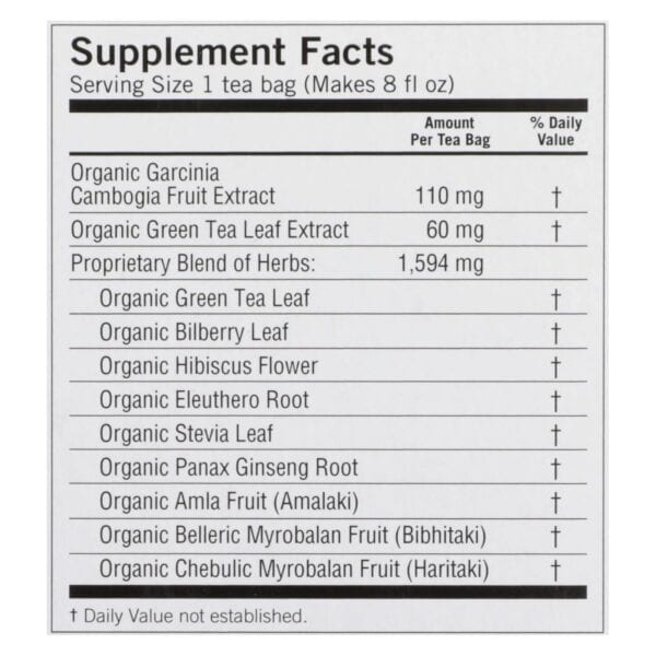 Yogi Green Slim Life Herbal Tea Blueberry - 16 Tea Bags - Case of 6 - Image 3