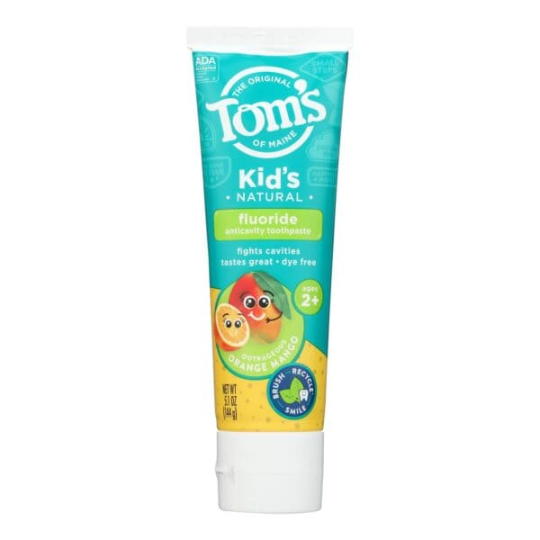 Tom's Of Maine - Tp Kids Orng Mango Ac Fluo - Case of 6-5.1 OZ - Image 2