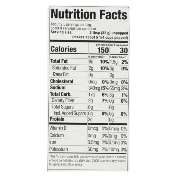 Skinnypop Popcorn - Popcorn Micro Butter 3pk - Case of 12 - 3/2.8 OZ - Image 2