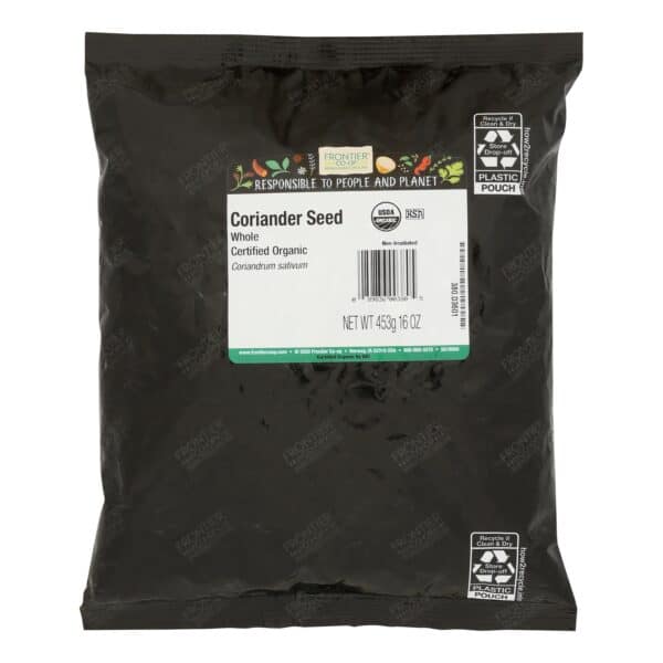 Frontier Herb Coriander Seed Whole - Single Bulk Item - 1LB