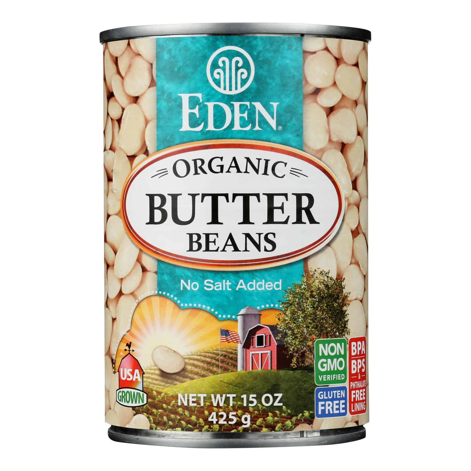 Eden Foods Butter Beans Organic - Case of 12 - 15 oz. - Image 3