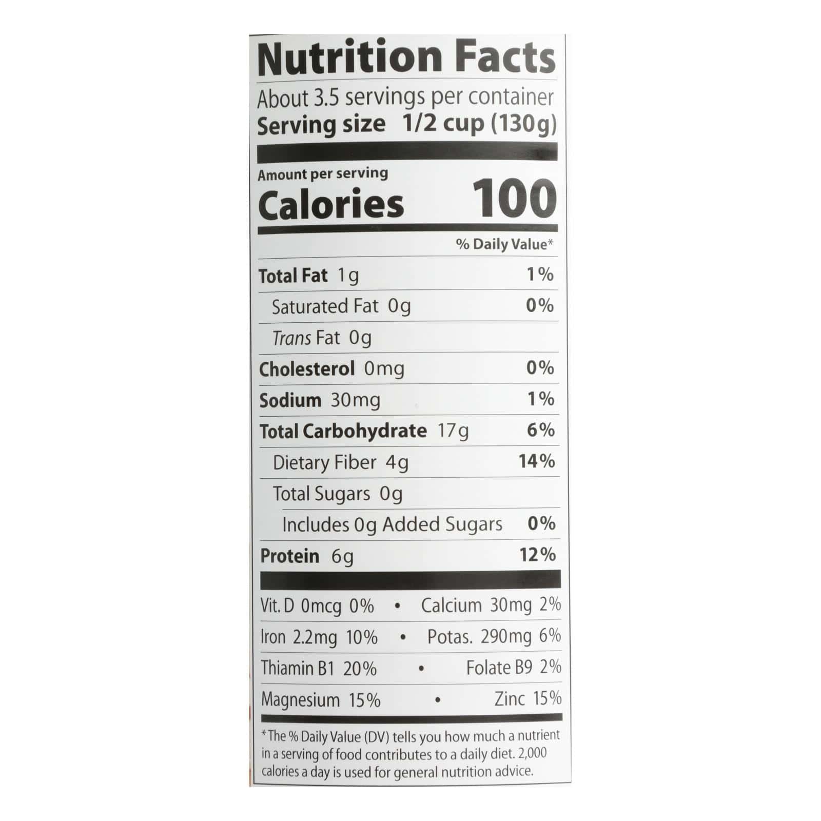 Eden Foods Butter Beans Organic - Case of 12 - 15 oz.