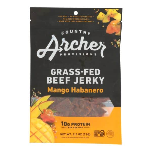 Country Archer - Jerky Beef Mango Habanero - Case of 12-2.5 OZ - Image 3