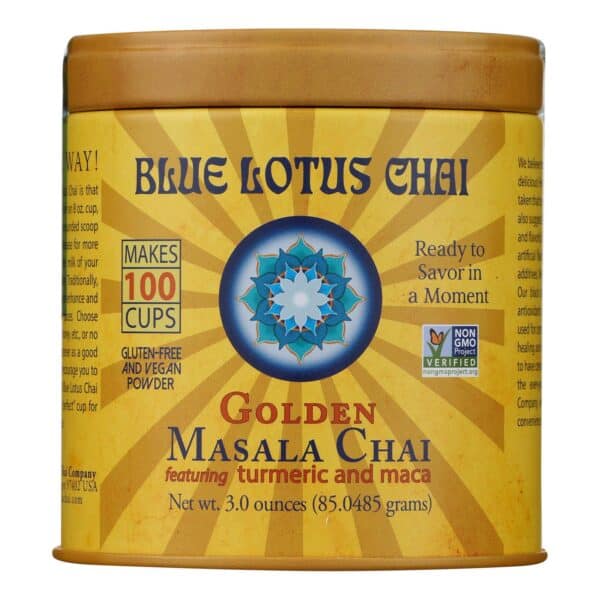 Blue Lotus - Masala Chai Golden - Case of 6 - 3 OZ - Image 2