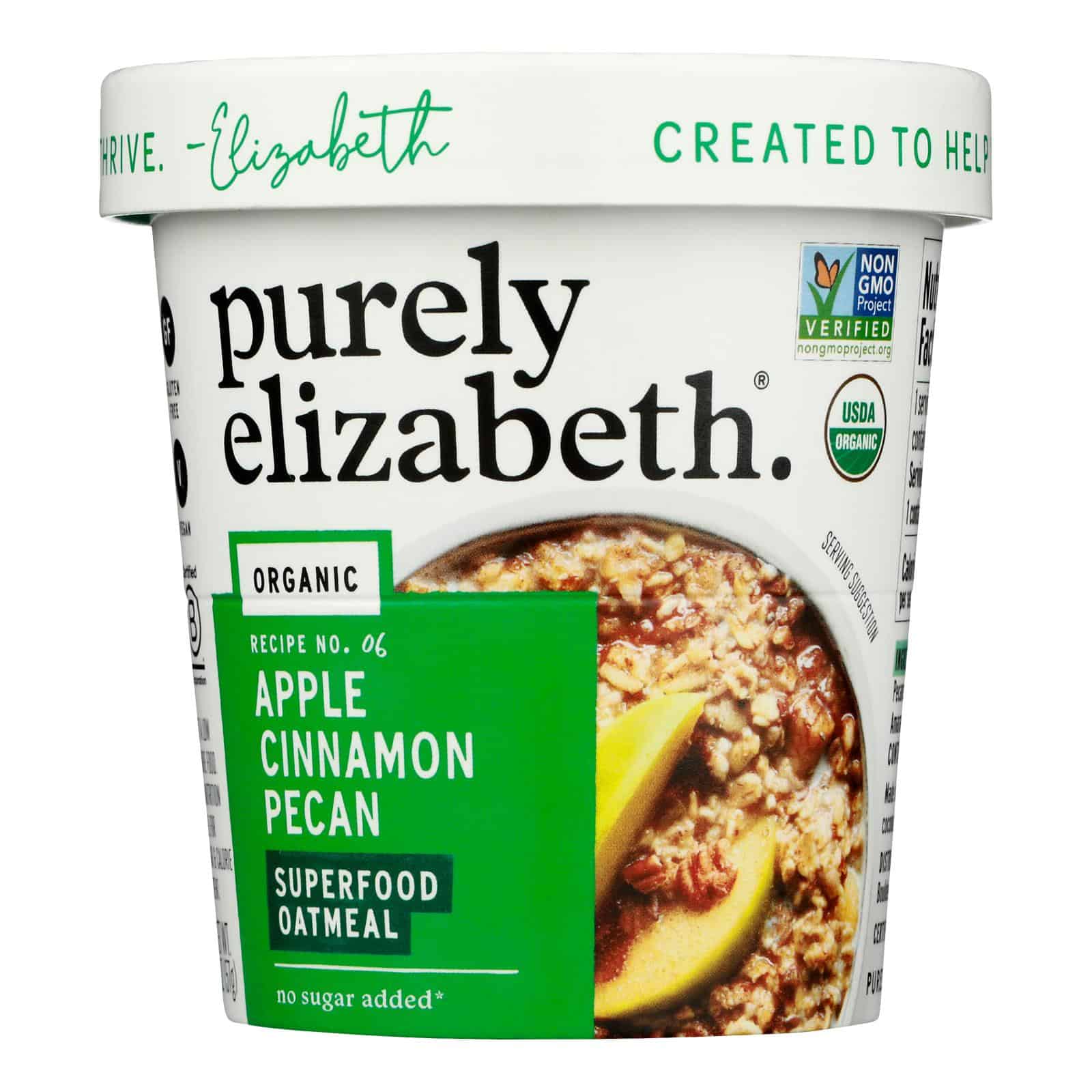 Purely Elizabeth - Oatmeal Apple Cinnamon Pecan - Case of 12-2 OZ - Image 3