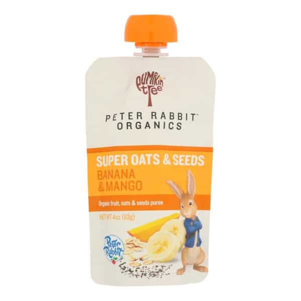 Peter Rabbit Organics - Oats&seeds Bana&mango - Case of 10 - 4 OZ - Image 2