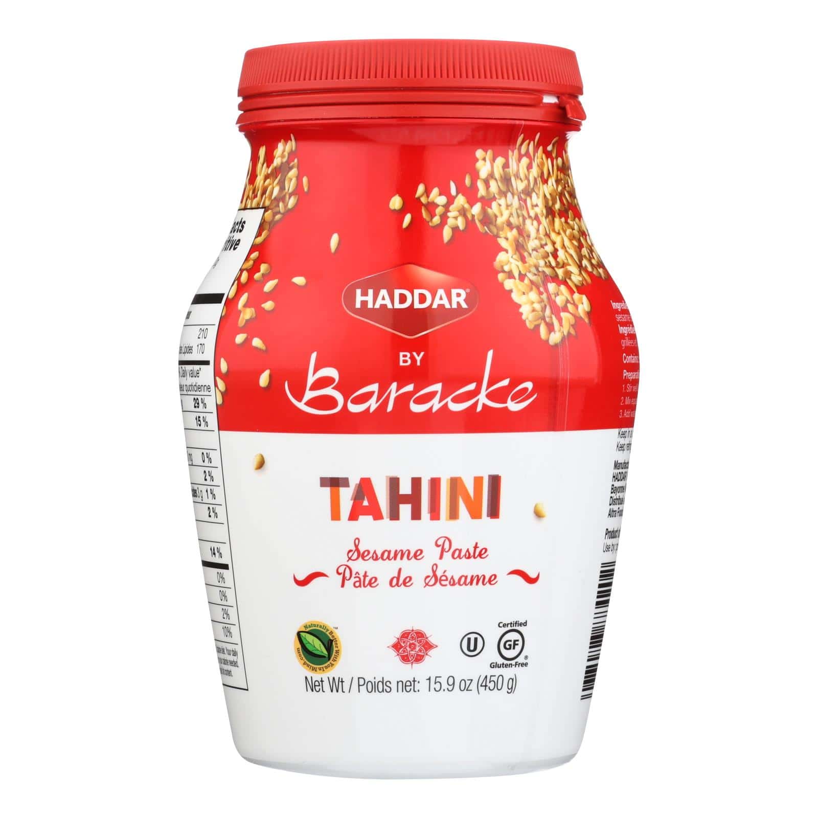 Haddar Tahini Sesame Paste - Case of 12 - 15.9 OZ - Image 2