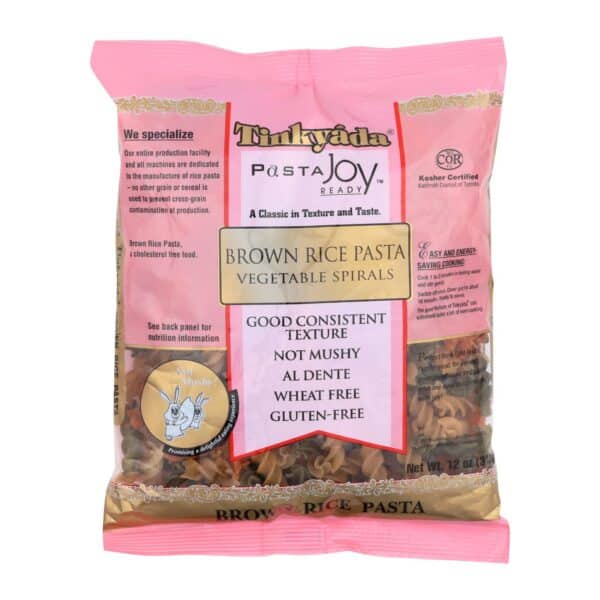 Tinkyada Brown Rice Pasta - Vegetable Spiral - Case of 12 - 12 oz - Image 2