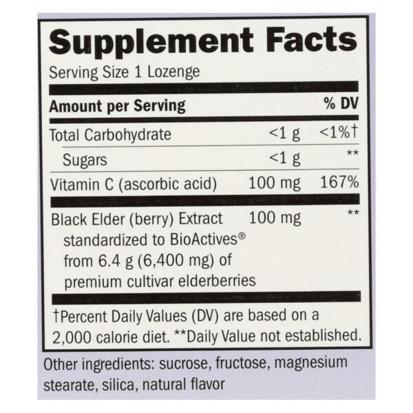 Nature's Way - Sambucus Original Lozenges - 30 Lozenges - Image 2