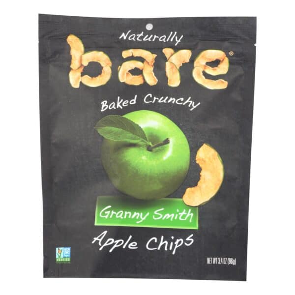 Bare Fruit Apple Chips - Granny Smith - Case of 12 - 3.4 oz - Image 2