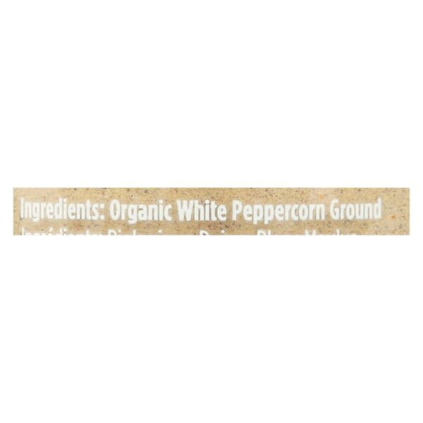 Spicely Organics - Organic Peppercorn - White Ground - Case of 3 - 2 oz. - Image 2