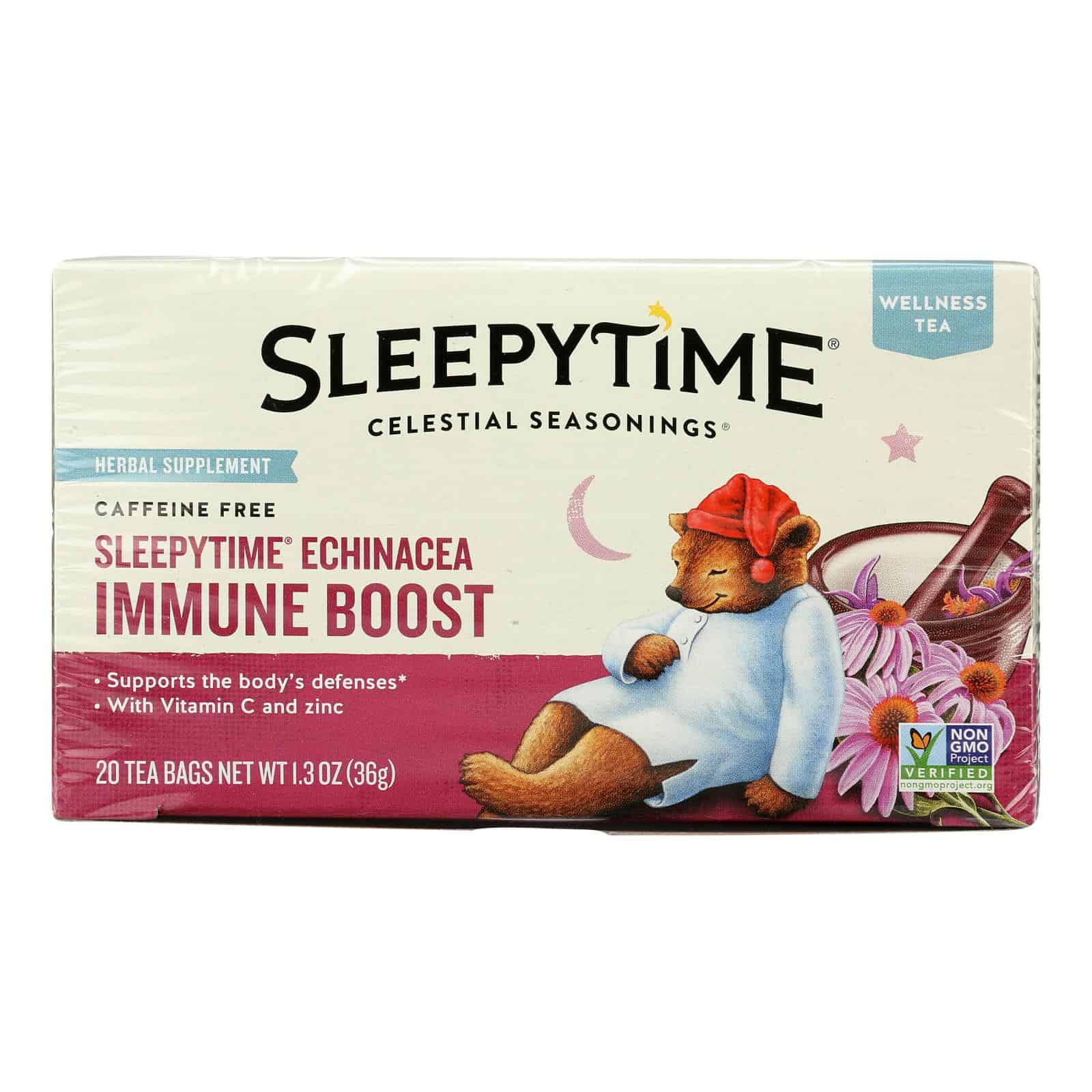Celestial Seasonings Sleepytime Echinacea Complete Care Wellness Tea - 20 Tea Bags - Case of 6 - Image 3