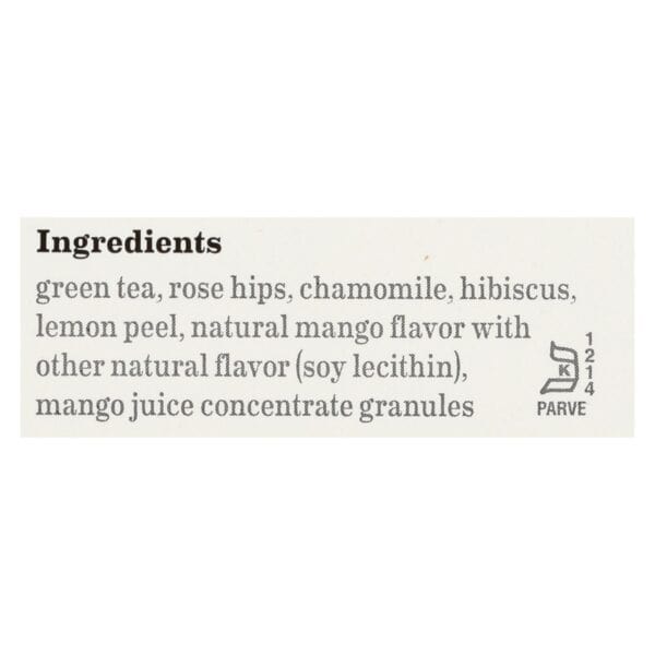 Bigelow Tea Green Tea with Mango - Case of 6 - 20 BAG - Image 2