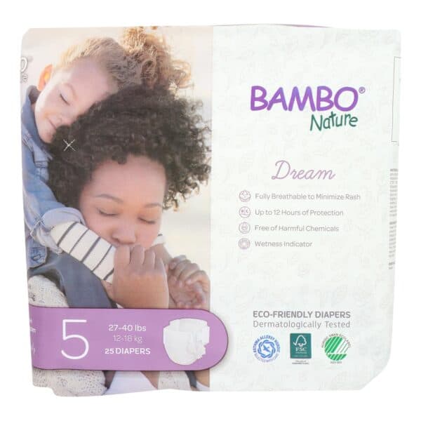 Bambo Nature - Diaper Size 5 - Case of 6-25 CT - Image 2