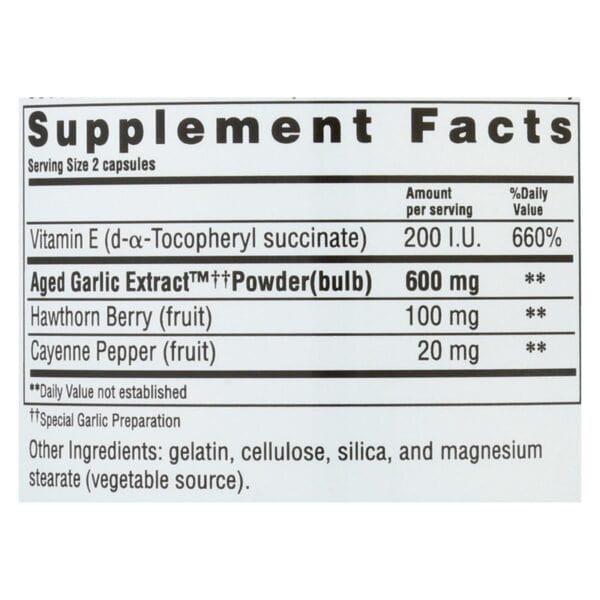 Kyolic - Aged Garlic Extract Circulation Formula 106 - 300 Capsules - Image 3