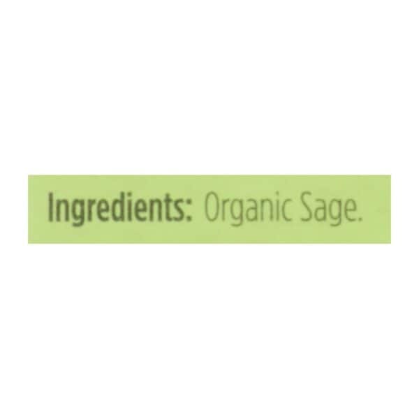 Spicely Organics - Organic Sage - Rubbed - Case of 6 - 0.1 oz. - Image 2