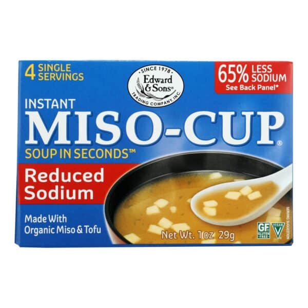 Edward and Sons Reduced Sodium Miso - Cup - Case of 12 - 1 oz. - Image 3