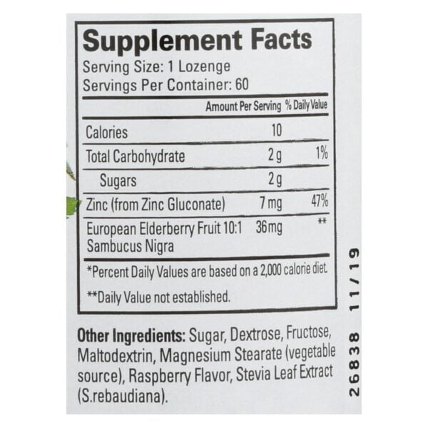 Quantum Research Thera Zinc Lozenges - Elderberry - 60 Lozenges - Image 2