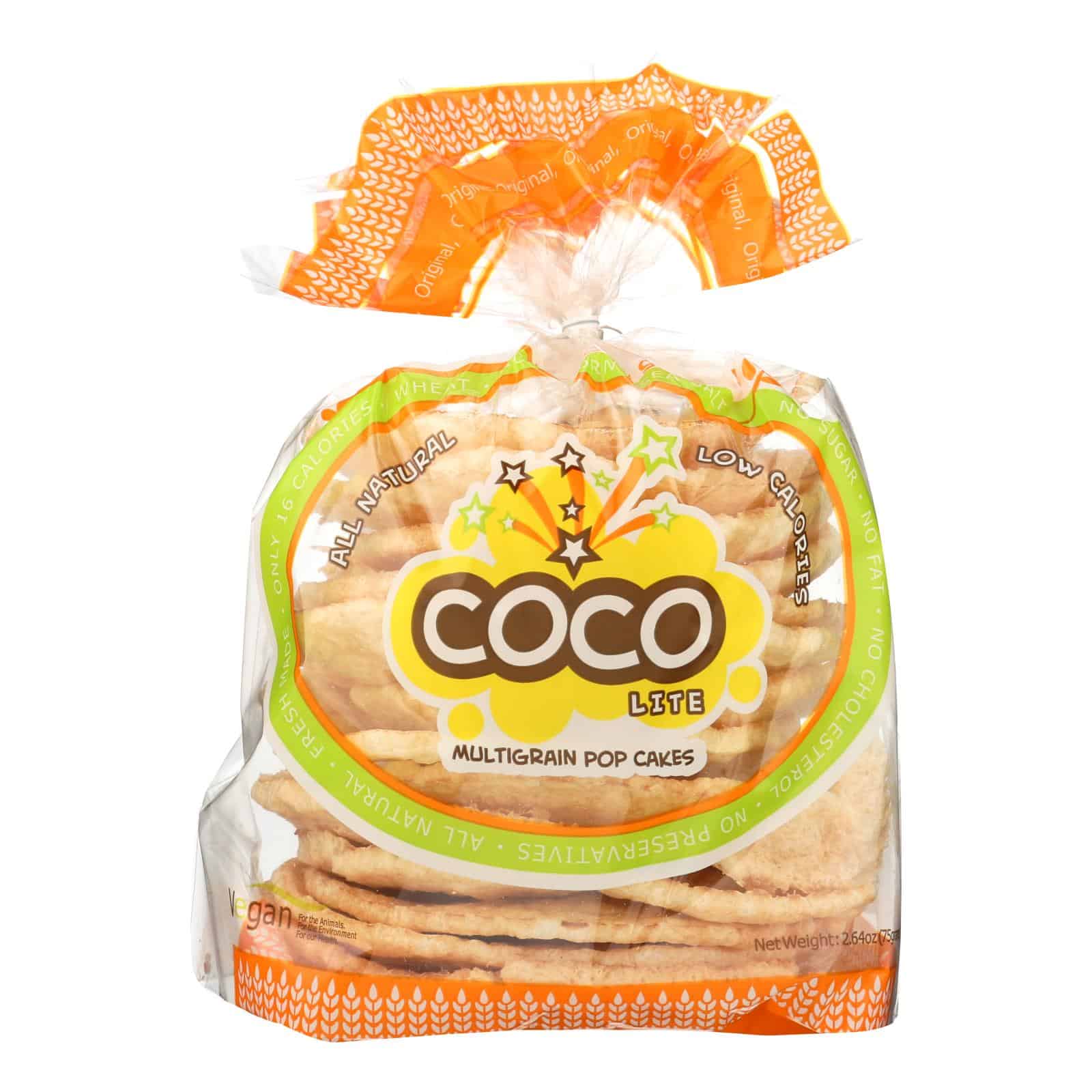 Coco Lite Multigrain Pop Cakes Pop Cakes - Original - Case of 12 - 2.64 oz - Image 2