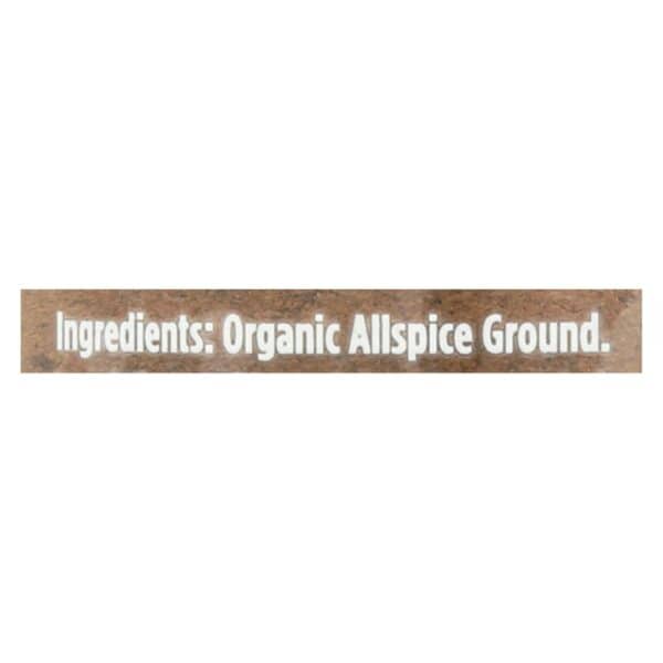 Spicely Organics - Organic Allspice - Ground - Case of 3 - 1.6 oz.