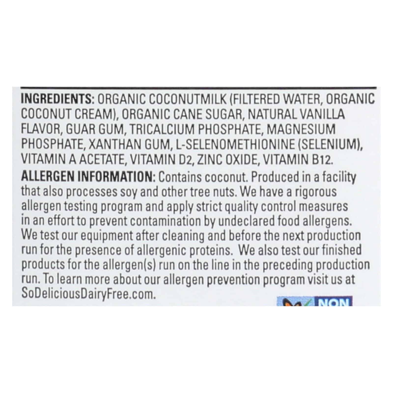 So Delicious Coconut Milk Beverage - Vanilla - Case of 12 - 32 Fl oz. - Image 3