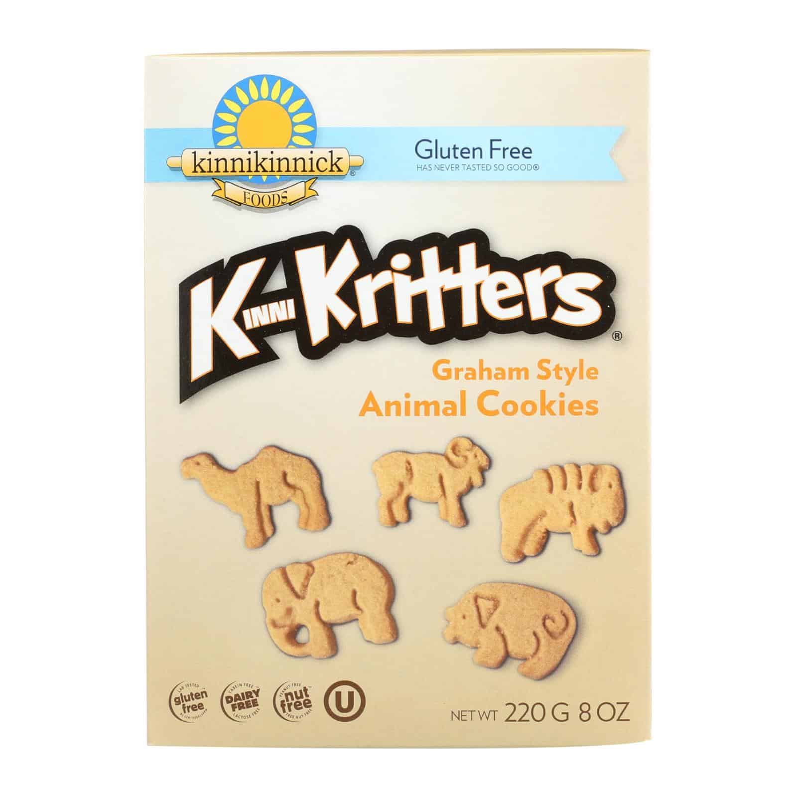 Kinnikinnick Kinnikritter Animal Cookies - Case of 6 - 8 oz.