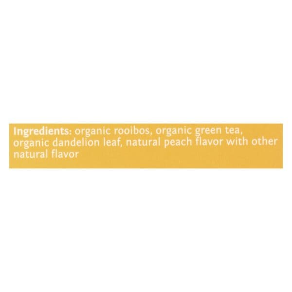 Steep By Bigelow Organic Dandelion And Peach, Rooibos And Green Tea  - Case of 6 - 20 BAGS - Image 2