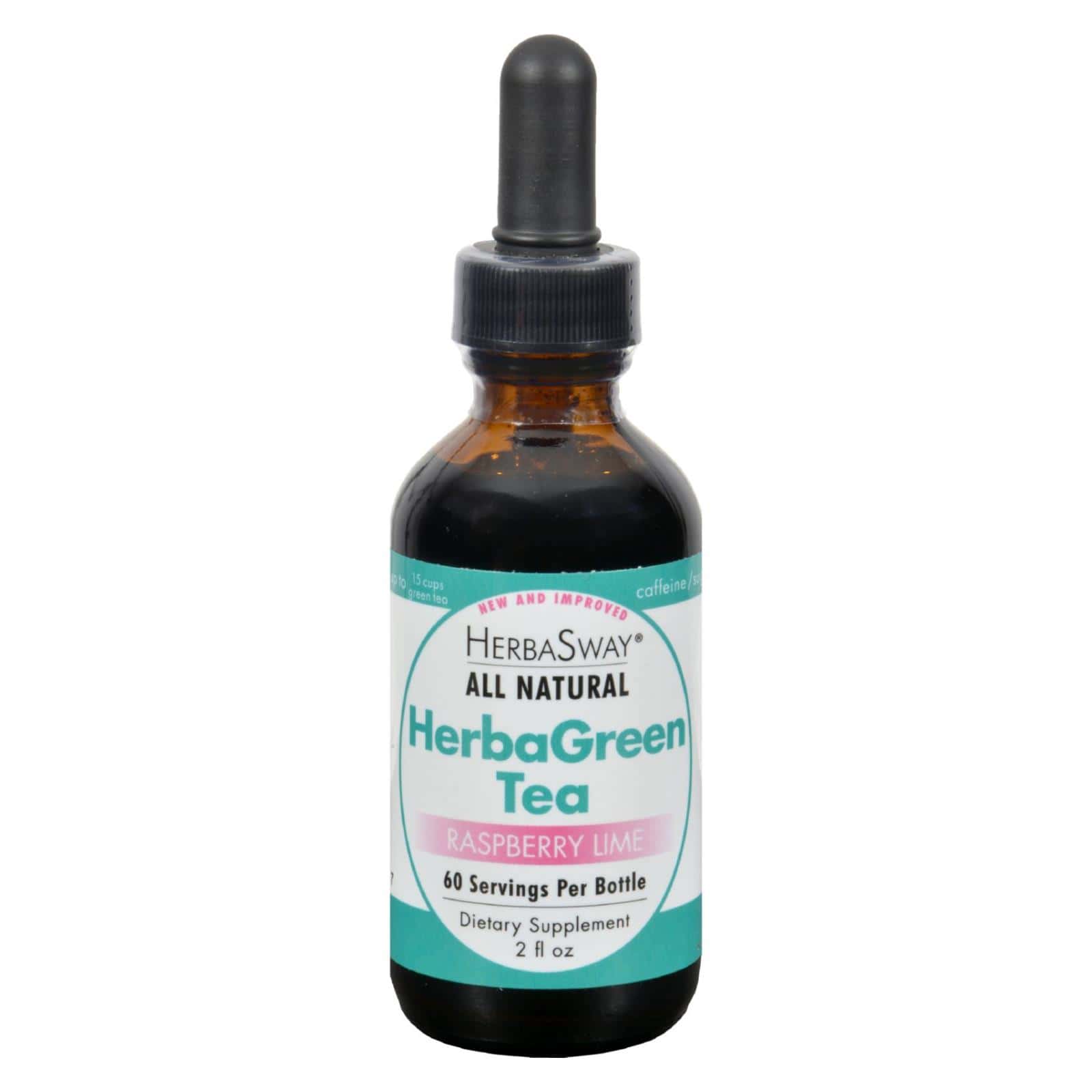 Herbasway Laboratories HerbaGreen Tea Raspberry Lime - 2 fl oz - Image 2