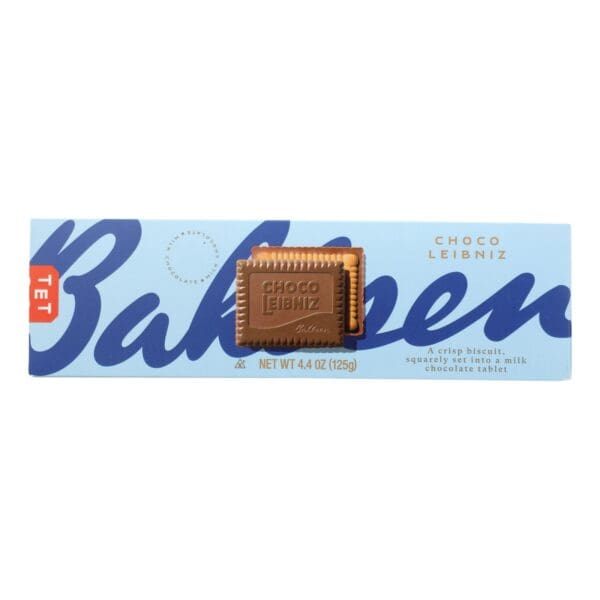 Bahlsen Leibniz Milk Chocolate Cookies - Case of 12 - 4.4 oz. - Image 3