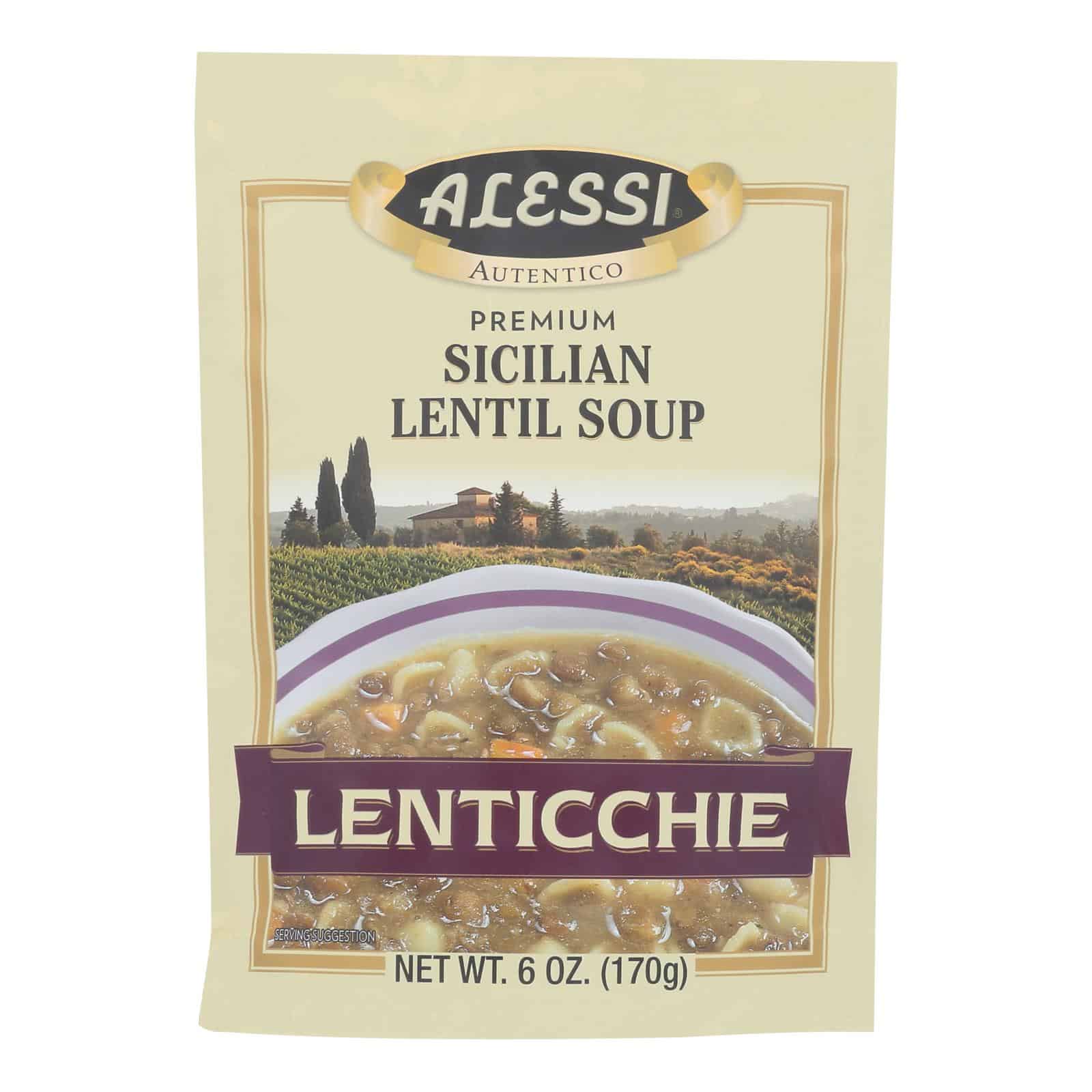 Alessi - Sicilian Lentil Soup - Lenticchie - Case of 6 - 6 oz. - Image 2