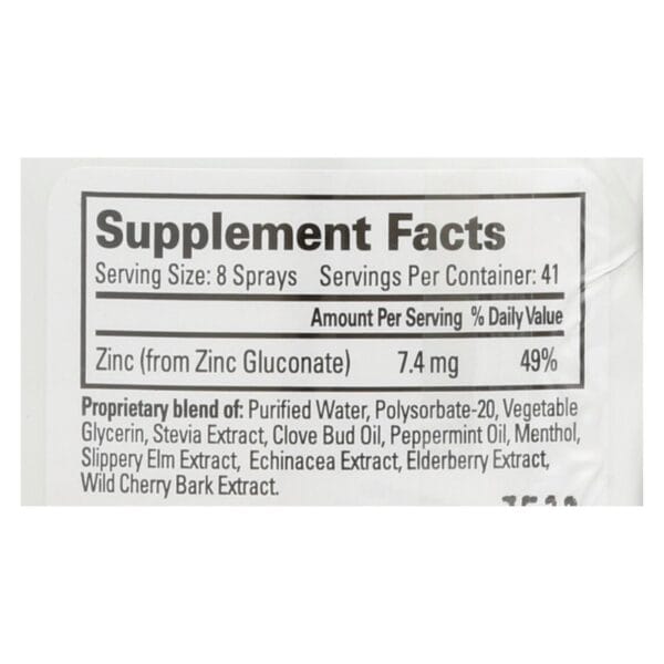 Quantum Research Thera Zinc Throat Spray - 2 fl oz - Image 2