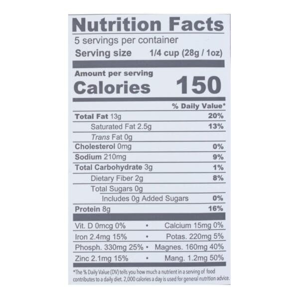Superseedz Gourmet Pumpkin Seeds - Sea Salt - Case of 6 - 5 oz. - Image 2