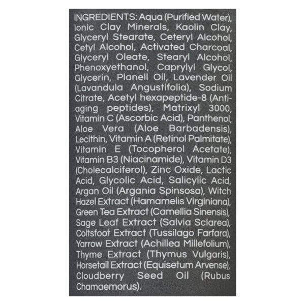Zion Health - Face Mask Charcoal Adama - 1 Each - 4 OZ - Image 2
