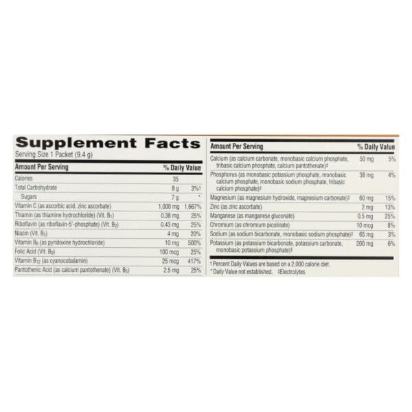 Alacer - Emergen-C Vitamin C Fizzy Drink Mix Tangerine - 1000 mg - 30 Packets - Image 3