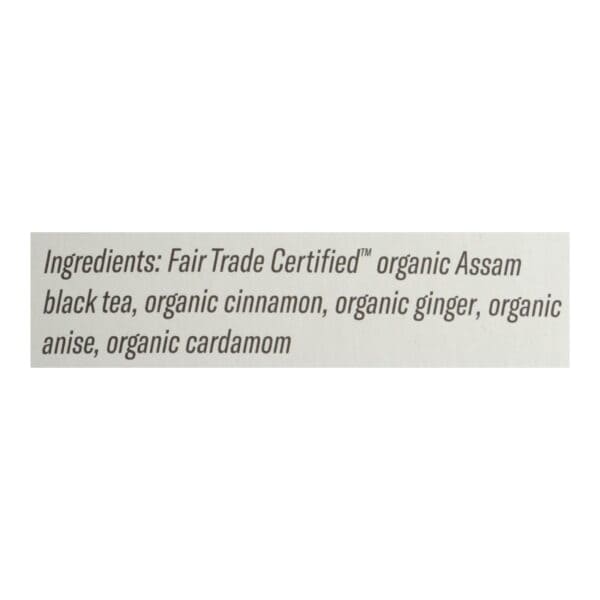 Numi Golden Chai Spiced Assam Black Tea - 18 Tea Bags - Case of 6