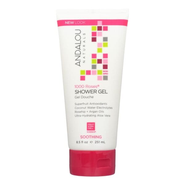 Andalou Naturals Soothing Shower Gel - 1000 Roses - 8.5 oz - Image 2