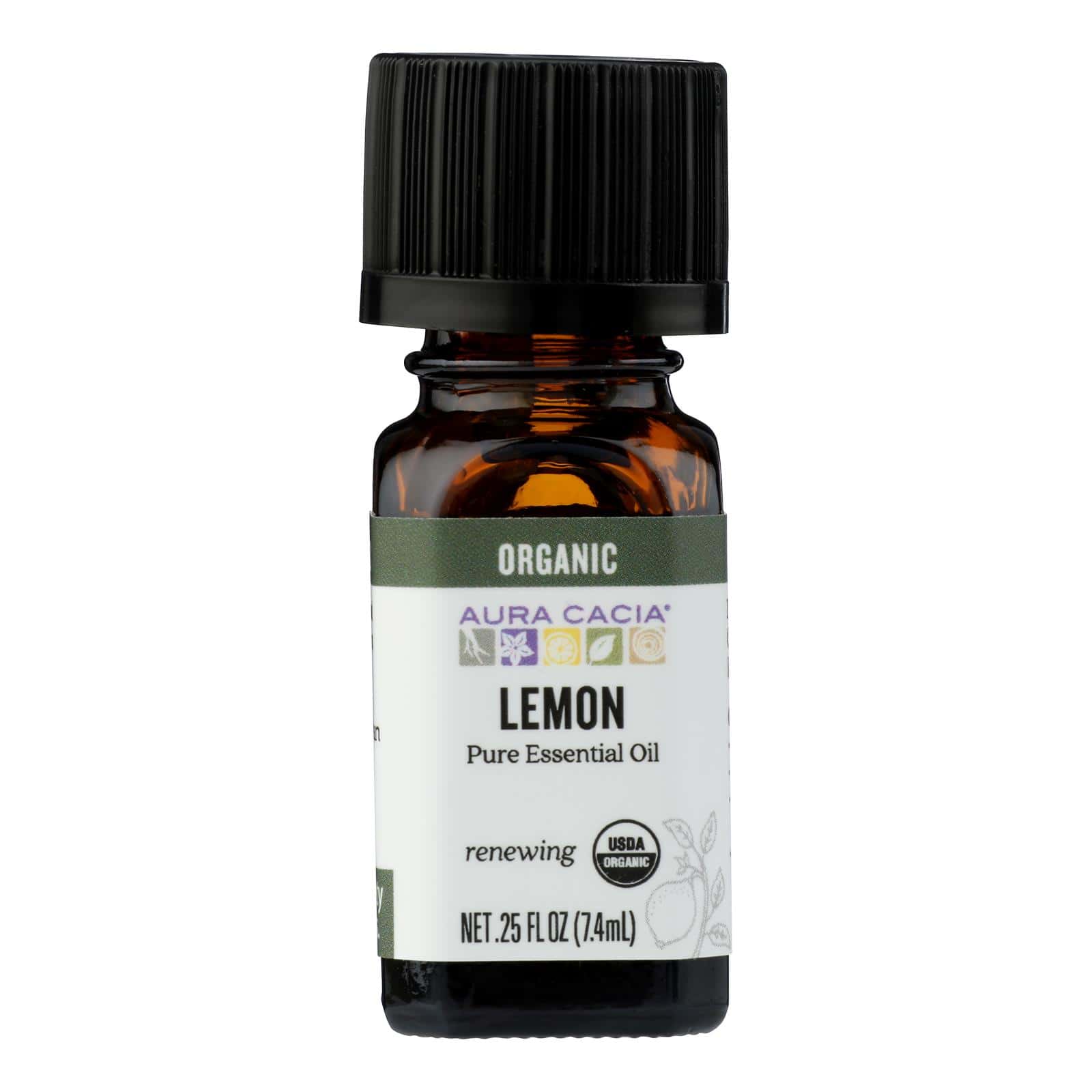 Aura Cacia - Organic Essential Oil - Lemon - .25 oz - Image 2