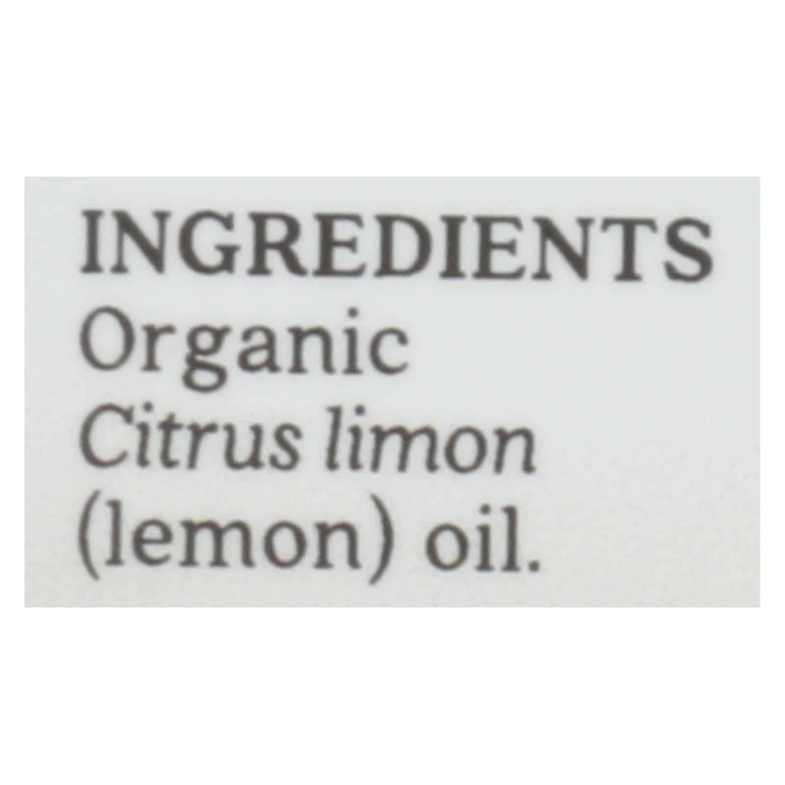 Aura Cacia - Organic Essential Oil - Lemon - .25 oz