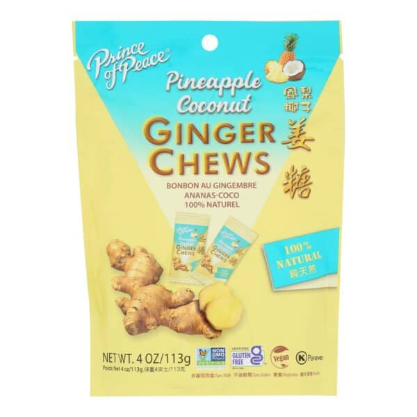 Prince Of Peace - Ginger Chews Pineap Cnut - EA of 1-4 OZ - Image 3