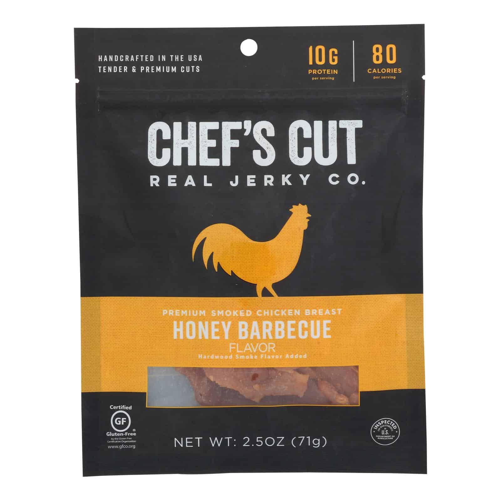 Chef's Cut Jerky - Real Chicken Jerky Honey Barbecue - Case of 8 - 2.5 oz. - Image 3